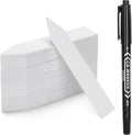 100 Pcs 4 Inch Plastic Plant Garden Labels Pot Marker Nursery Garden Stake Tags White